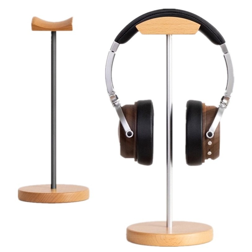 Gaming Console Desk - Soporte para Auriculares de Madera de