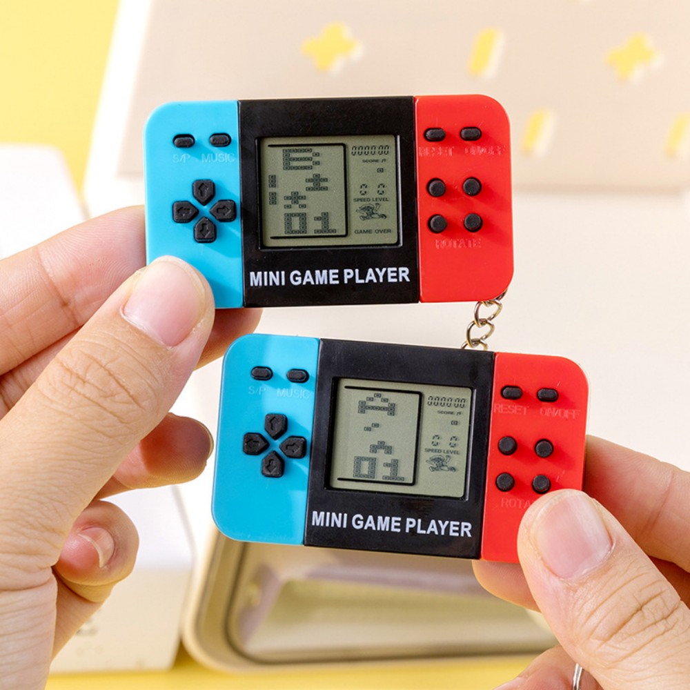 Gaming Console Keychain - Consola de juegos portátil clásica Tetris,
