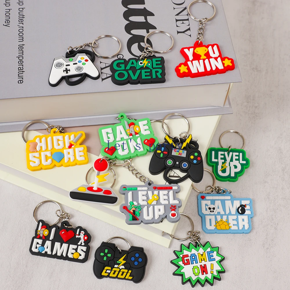 Gaming Console Keychain - 13 Uds. Llavero de PVC con