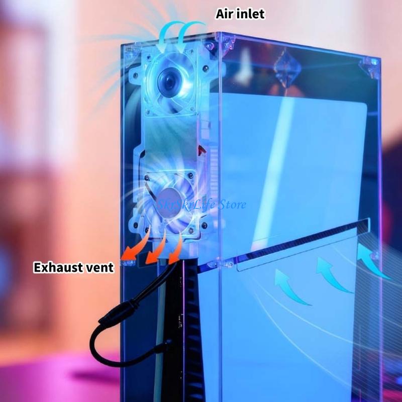 Gaming Console Display Case - Cubierta protectora transparente E65E para consola