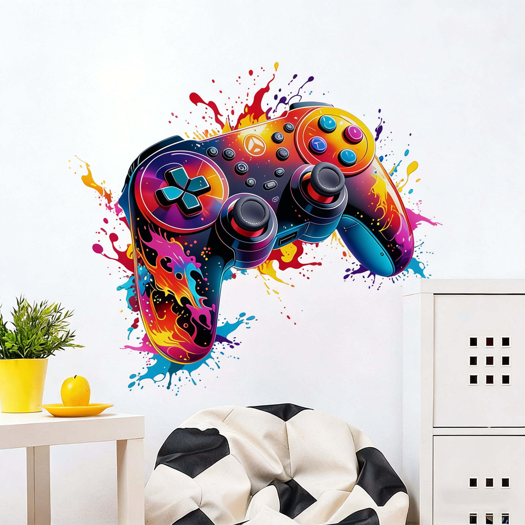 Calcomanía de Pared con Diseño - Gaming Console Wallpaper reseña y precio