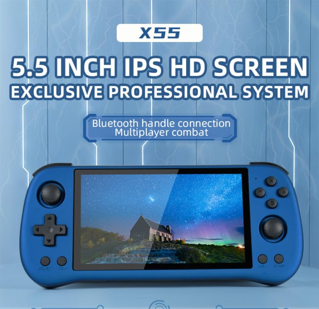 Consola de Juegos Portátil Ret - Gaming Console X55 reseña y precio