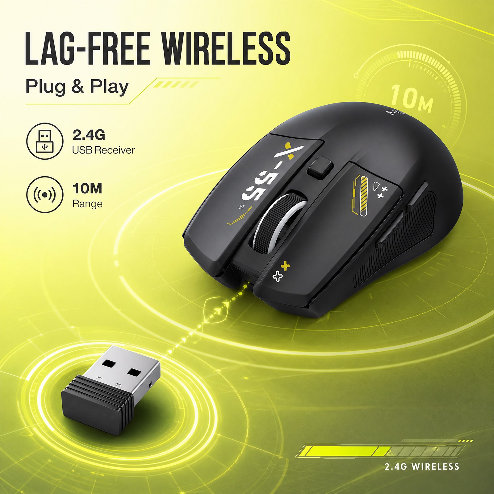 E-YOOOSO X-55, ratón inalámbri - Gaming Console X55 reseña y precio