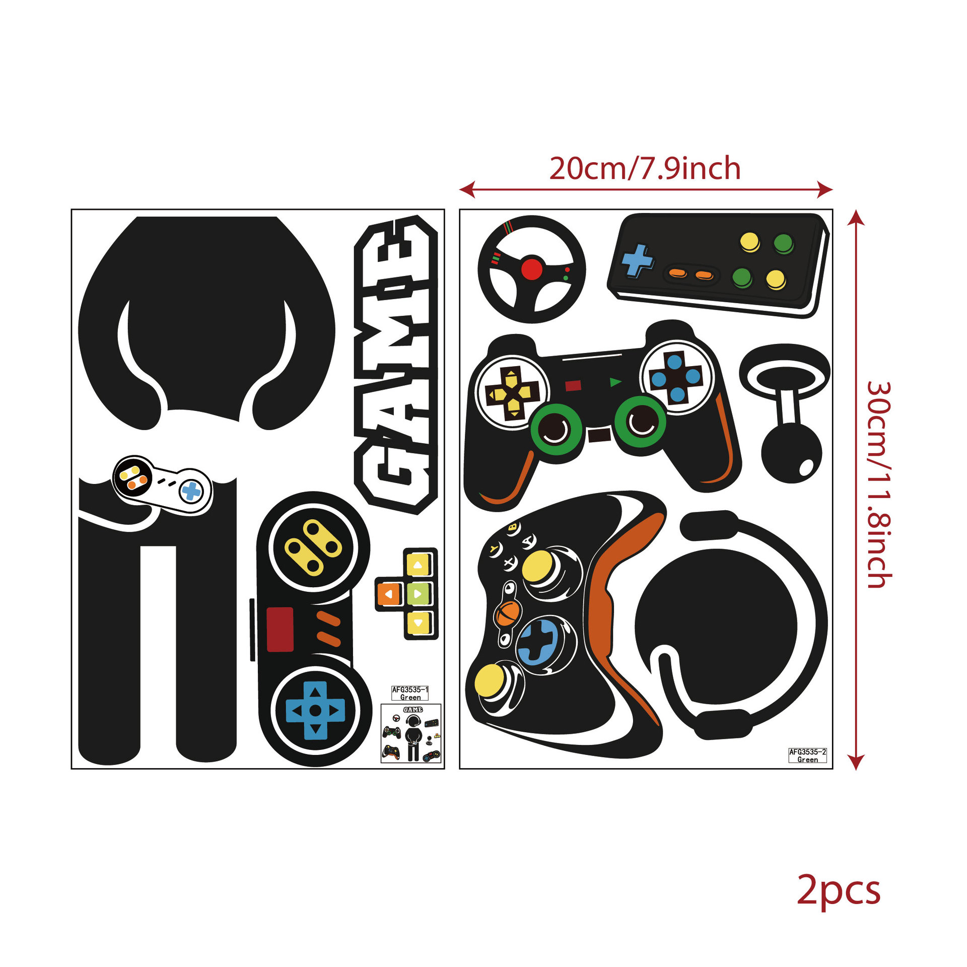 Pegatinas luminosas de pared c - Gaming Console Wallpaper reseña y precio