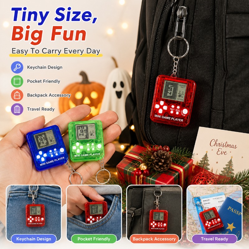 Consola de Juego Mini Tetris c - Gaming Console Keychain reseña y precio
