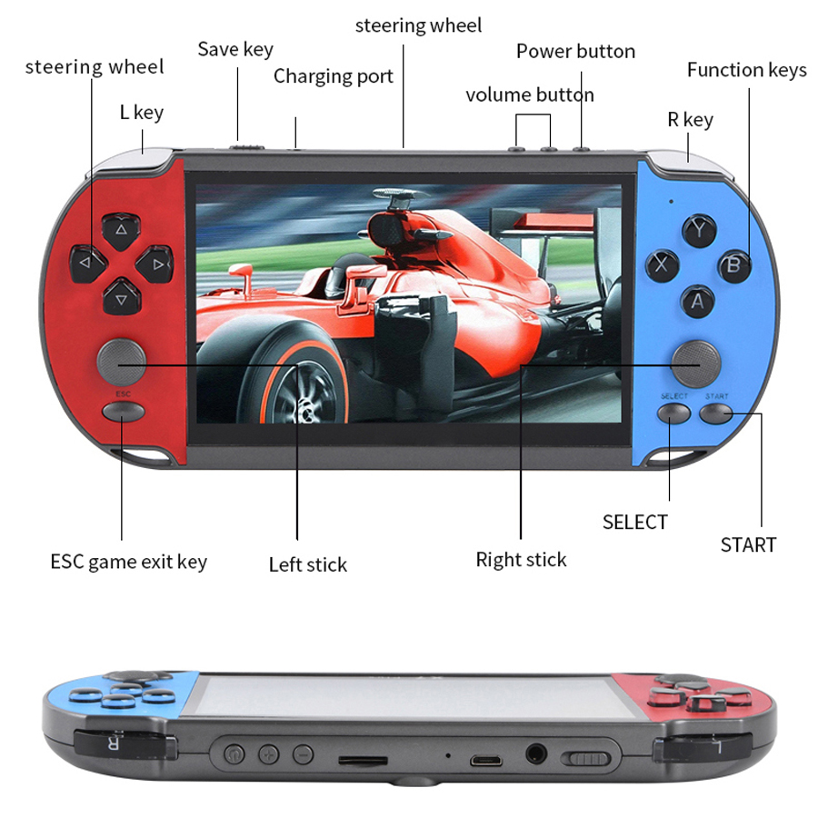 Consola de videojuegos portáti - Gaming Console Old School reseña y precio