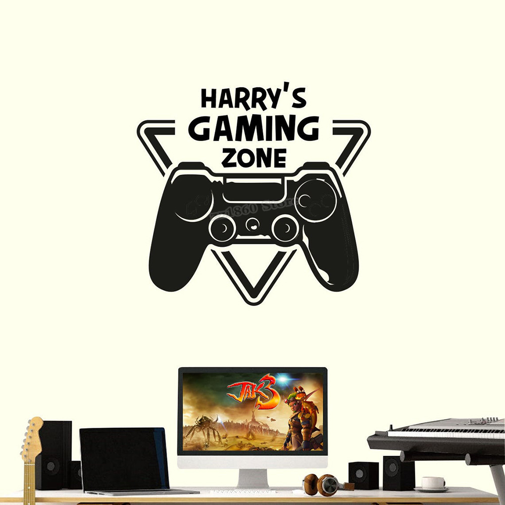 Calcomanía de pared de zona de - Gaming Console Wallpaper reseña y precio