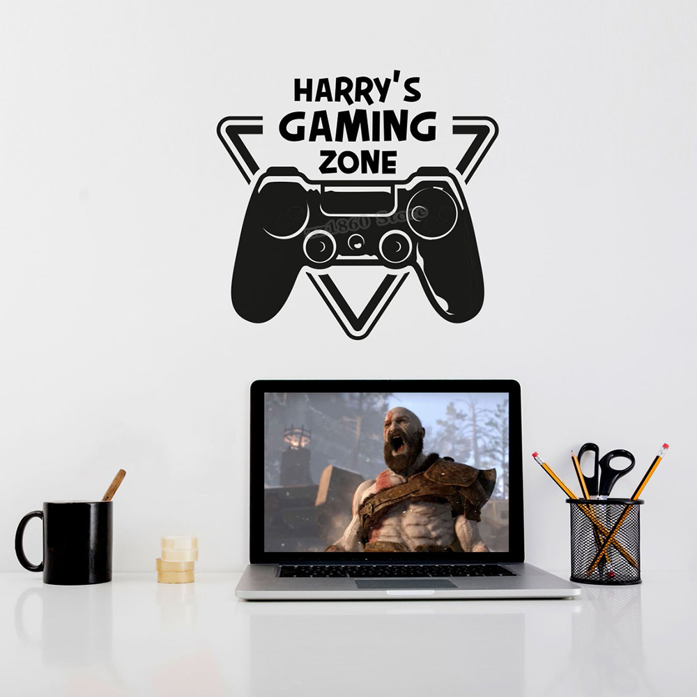 Calcomanía de pared de zona de - Gaming Console Wallpaper reseña y precio