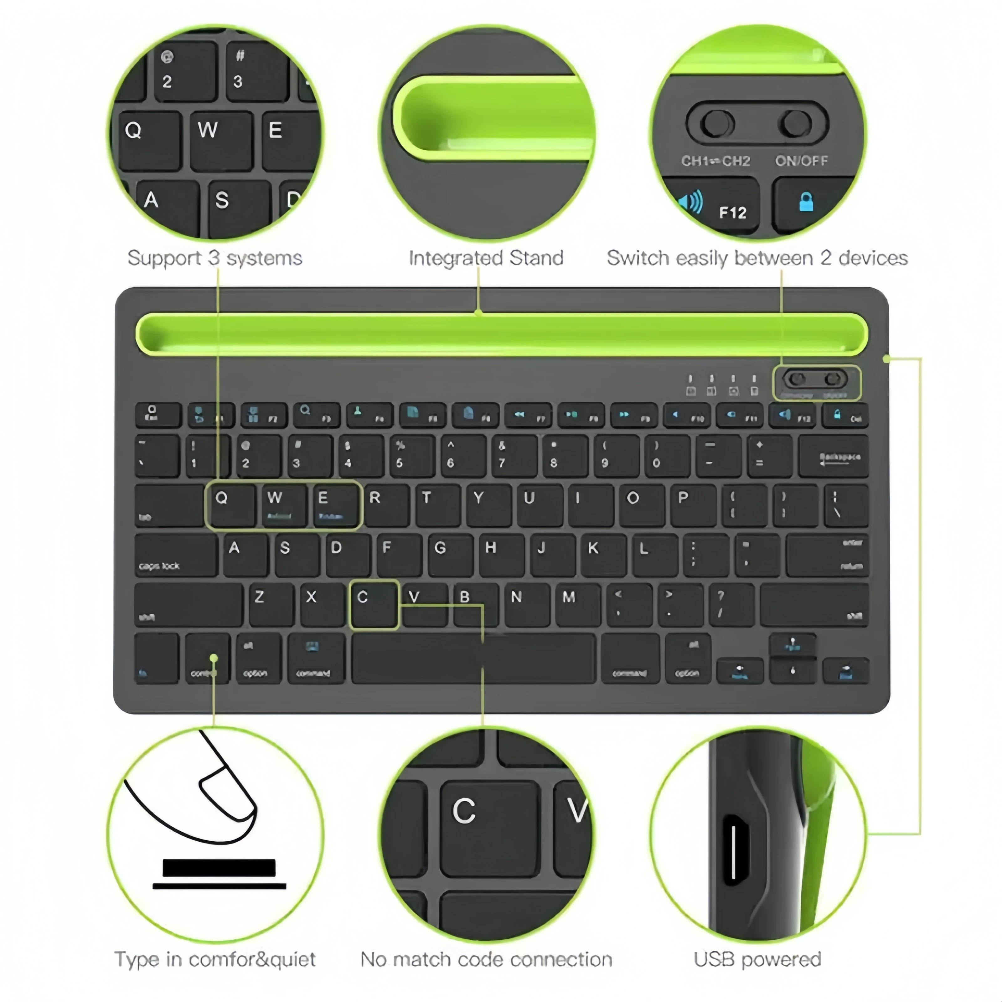 Teclado Inalámbrico Bluetooth, - Gaming Console For Ipad reseña y precio