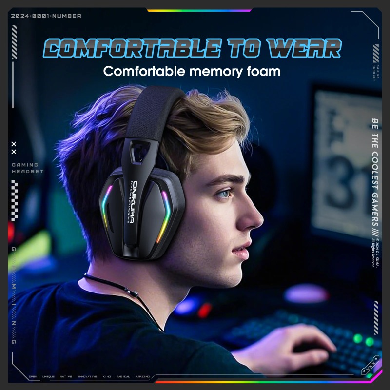 ONIKUMA GT826 Auriculares inal - Gaming Console Apple reseña y precio