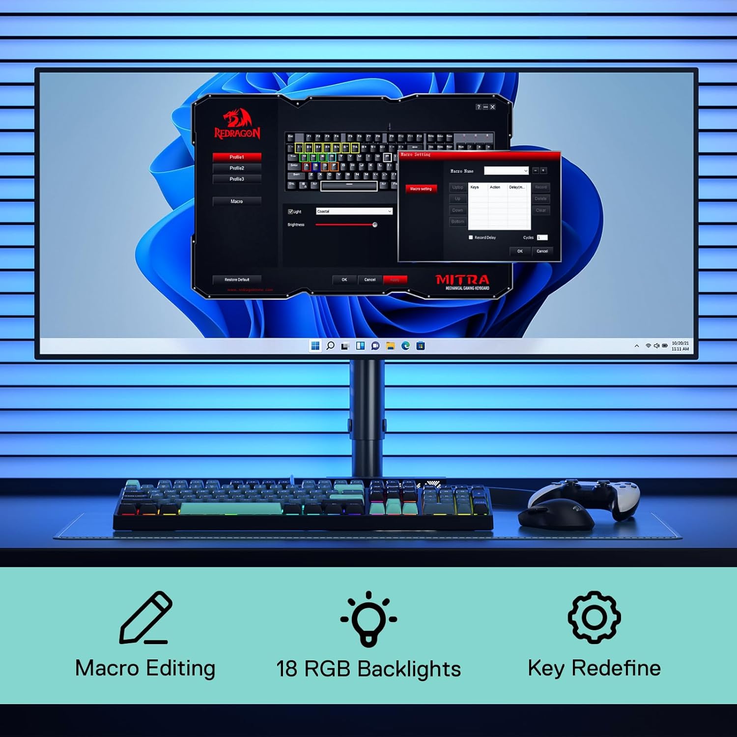 Redragon K582 SE con cable RGB - Gaming Console Keyboard reseña y precio