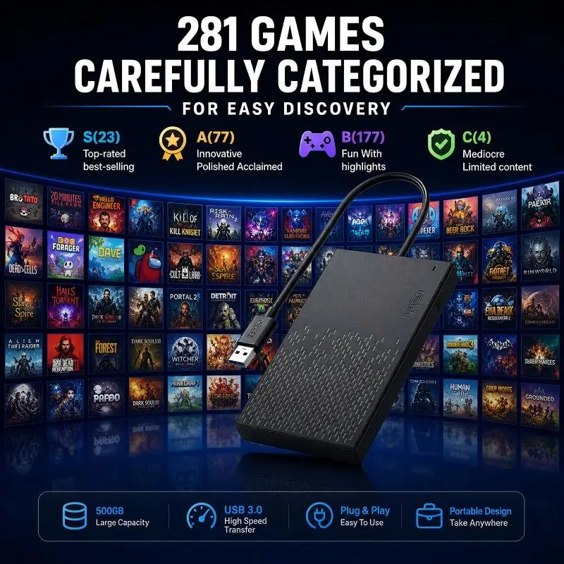 Disco Duro para Juegos ZieBudd - Gaming Console Download reseña y precio